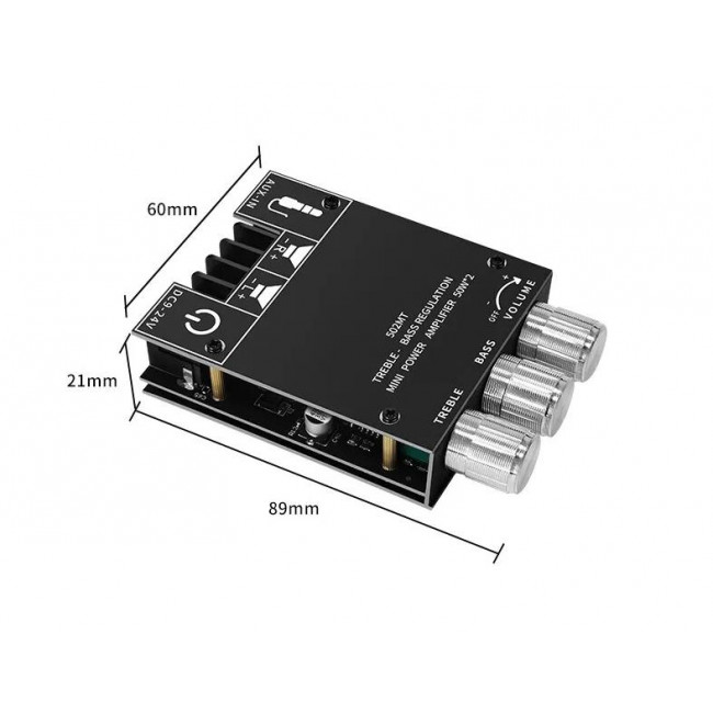 ΣΤΕΡΕΟΦΩΝΙΚΟΣ ΕΝΙΣΧΥΤΗΣ 9-24V DC BLUETOOTH 2X50W