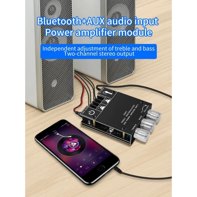 ΣΤΕΡΕΟΦΩΝΙΚΟΣ ΕΝΙΣΧΥΤΗΣ 9-24V DC BLUETOOTH 2X50W