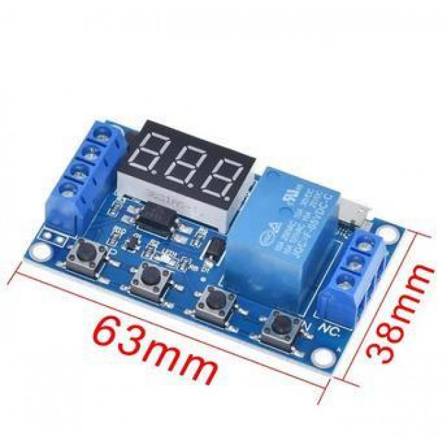 ΧΡΟΝΟΔΙΑΚΟΠΤΗΣ 6-30V KAI MICRO USB ΜΕ 4 ΜΠΟΥΤΟΝ