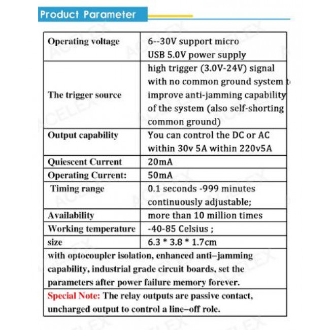 ΧΡΟΝΟΔΙΑΚΟΠΤΗΣ 6-30V KAI MICRO USB ΜΕ 4 ΜΠΟΥΤΟΝ