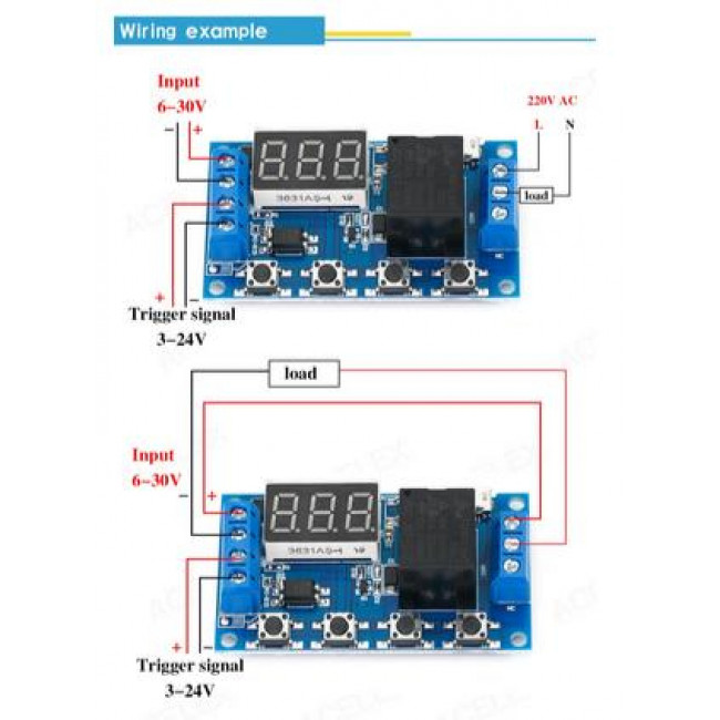 ΧΡΟΝΟΔΙΑΚΟΠΤΗΣ 6-30V KAI MICRO USB ΜΕ 4 ΜΠΟΥΤΟΝ