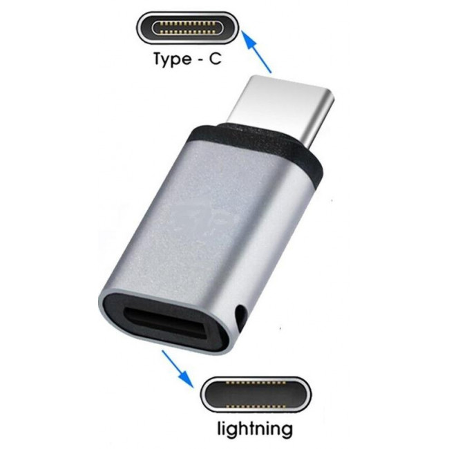 ΑΝΤΑΠΤΟΡΑΣ ΑΠΟ LIGHTNING (IPHONE) ΘΗΛΥΚΟ ΣΕ USB TYPE-C ΑΡΣΕΝΙΚΟ