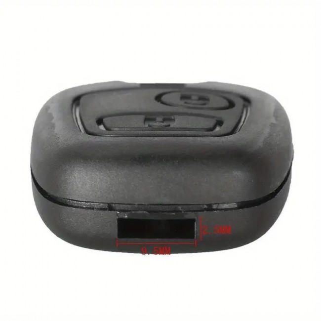 ΚΕΛΥΦΟΣ ΚΛΕΙΔΙΟΥ ΑΥΤΟΚΙΝΗΤΟΥ PEUGEOT 107/206/207/307/406 ΜΕ 2 ΚΟΥΜΠΙΑ KAI ΥΠΟΔΟΧΗ ΓΙΑ ΛΕΠΙΔΑ NE73