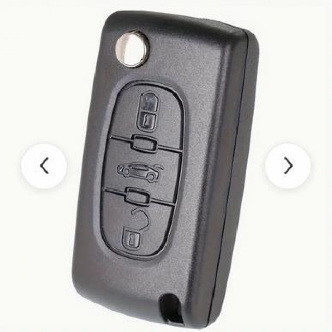 ΚΕΛΥΦΟΣ ΚΛΕΙΔΙΟΥ ΑΥΤΟΚΙΝΗΤΟΥ PEUGEOT 207/307/308/607 ΜΕ 3 ΚΟΥΜΠΙΑ ΚΑΙ ΑΝΑΔΙΠΛΟΥΜΕΝΗ ΛΕΠΙΔΑ VA2