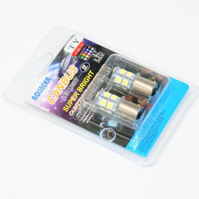 ΛΑΜΠΑ LED 12V ΑΥΤΟΚΙNΗΤΟΥ 1156-13 ΣΕ ΨΥΧΡΟ ΛΕΥΚΟ CANBUS