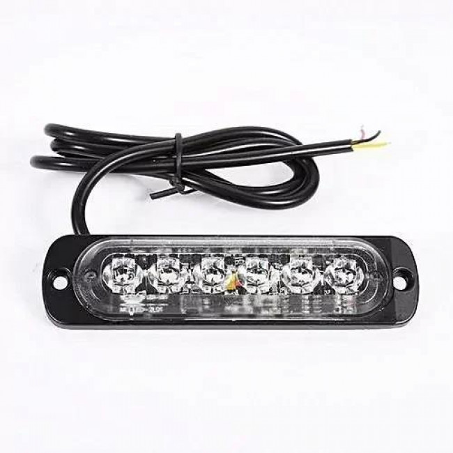 LED STROBE LIGHT 9~48V DC 3W ΜΕ 6 LED ΛΕΥΚΑ ART-3119 ROLINGER