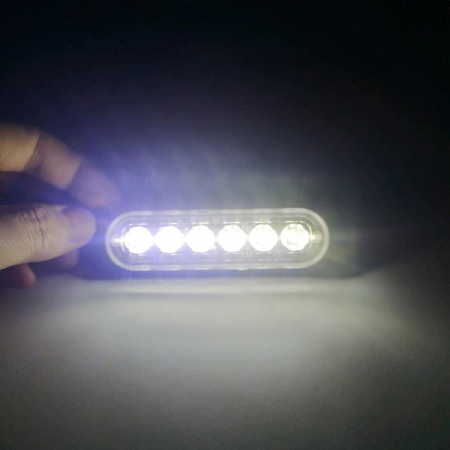 LED STROBE LIGHT 9~48V DC 3W ΜΕ 6 LED ΛΕΥΚΑ ART-3119 ROLINGER