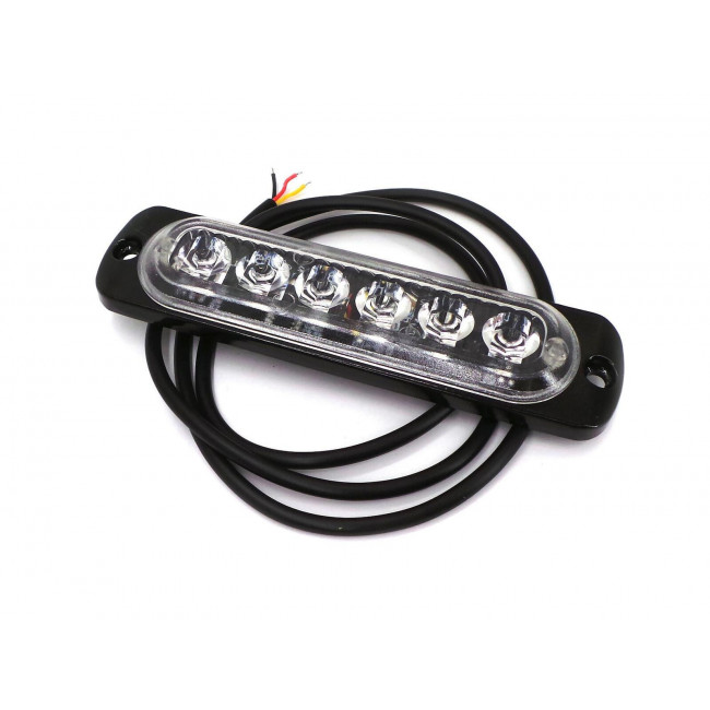 LED STROBE LIGHT 9~48V DC 3W ΜΕ 6 LED ΚΟΚΚΙΝΑ ART-3119 ROLINGER