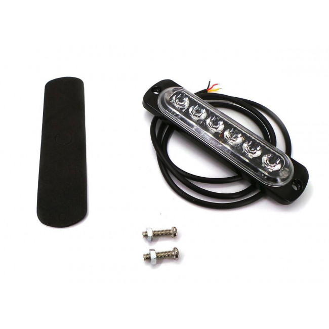 LED STROBE LIGHT 9~48V DC 3W ΜΕ 6 LED ΚΟΚΚΙΝΑ ART-3119 ROLINGER