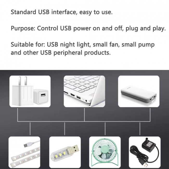 ΣΕΤ ΤΗΛΕΧΕΙΡΙΣΜΟΥ 5V ΜΕ ΑΚΡΟΔΕΚΤΕΣ USB ON-OFF