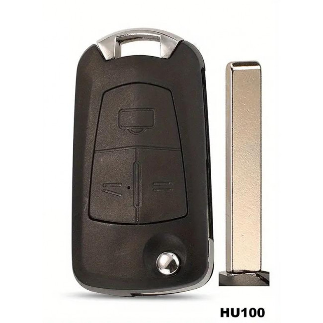 ΚΕΛΥΦΟΣ ΚΛΕΙΔΙΟΥ ΑΥΤΟΚΙΝΗΤΟΥ OPEL CORSA/ASTRA/VECTRA/ZAFIRA/SIGNUM ΜΕ 3 ΚΟΥΜΠΙΑ ΚΑΙ ΛΕΠΙΔΑ HU100