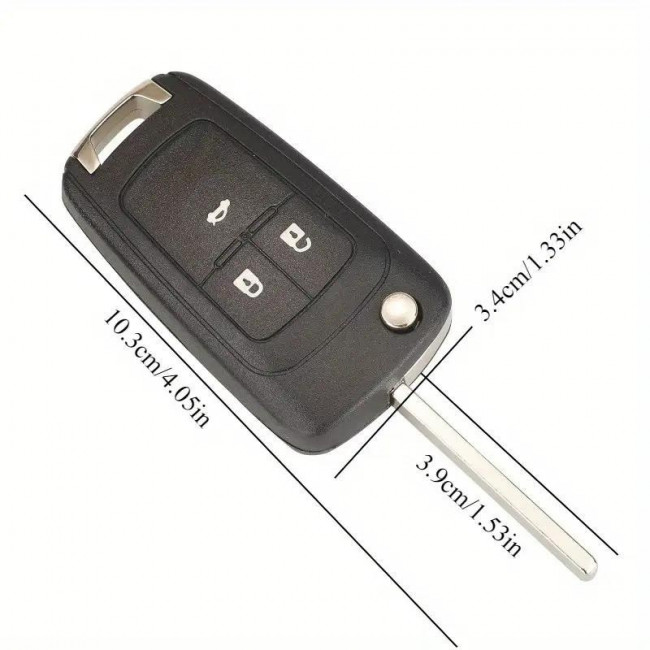 ΚΕΛΥΦΟΣ ΚΛΕΙΔΙΟΥ ΑΥΤΟΚΙΝΗΤΟΥ OPEL ASTRA/INSIGNIA ΜΕ 2 ΚΟΥΜΠΙΑ ΚΑΙ ΛΕΠΙΔΑ