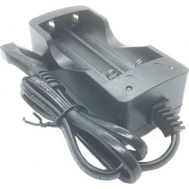 ΦΟΡΤΙΣΤΗΣ ΜΠΑΤΑΡΙΩΝ ΛΙΘΙΟΥ 18650 ΔΙΠΛΟΣ ΜΕ ΚΑΛΩΔΙΟ MS-202A