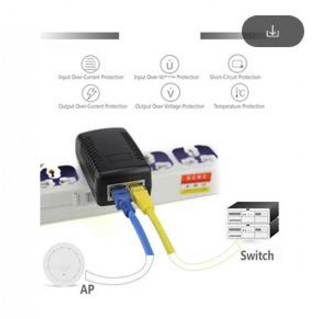 ΤΡΟΦΟΔΟΤΙΚΟ PoE 48V 0.5A 24W