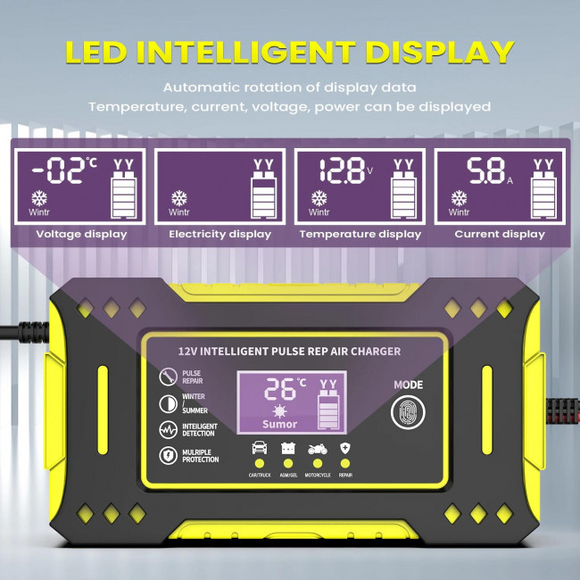 ΕΞΥΠΝΟΣ ΦΟΡΤΙΣΤΗΣ ΜΠΑΤΑΡΙΩΝ ΜΟΛΥΒΔΟΥ 12V 6A