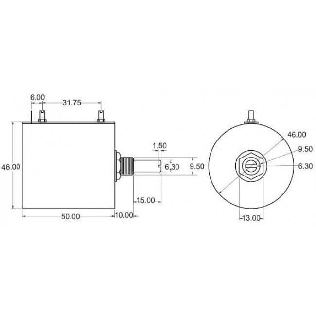 ΠΟΤΕΝΣΙΟΜΕΤΡΟ ΙΣΧΥΟΣ 10 ΣΤΡΟΦΩΝ 20Κ/5W