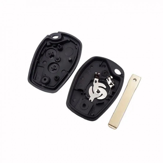 ΚΕΛΥΦΟΣ ΚΛΕΙΔΙΟΥ ΑΥΤΟΚΙΝΗΤΟΥ RENAULT CLIO MEGANE LAGUNA KANGOO  ΜΕ 2  ΚΟΥΜΠΙΑ ΚΑΙ ΛΕΠΙΔΑ