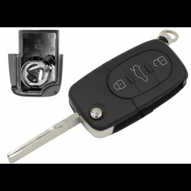 ΚΕΛΥΦΟΣ ΚΛΕΙΔΙΟΥ ΑΥΤΟΚΙΝΗΤΟΥ AUDI A2 A3 A4 A6 A8  ΜΕ 3  ΚΟΥΜΠΙΑ ΚΑΙ ΛΕΠΙΔΑ HU66