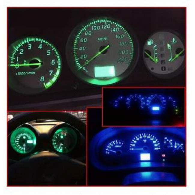 ΛΑΜΠΑ LED 12V T5 ΣΕ 4 ΧΡΩΜΑΤΑ (ΚΟΚΚΙΝΟ/ΠΡΑΣΙΝΟ/ΜΠΛΕ/ΠΟΡΤΟΚΑΛΙ)