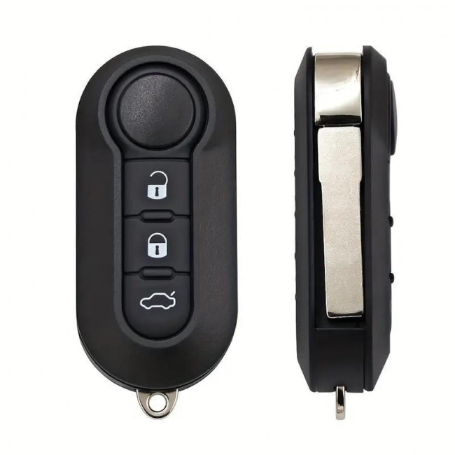 ΚΕΛΥΦΟΣ ΚΛΕΙΔΙΟΥ ΑΥΤΟΚΙΝΗΤΟΥ FIAT 500 PANDA PUNDO BRAVO ΜΕ 3 ΚΟΥΜΠΙΑ ΚΑΙ ΑΝΑΔΙΠΛΟΥΜΕΝΗ ΛΕΠΙΔΑ