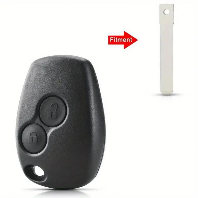 ΚΕΛΥΦΟΣ ΚΛΕΙΔΙΟΥ ΑΥΤΟΚΙΝΗΤΟΥ RENAULT CLIO/MEGANE/LAGUNA/KANGOO/TWINGO/MODUS ΜΕ 2 ΚΟΥΜΠΙΑ ΚΑΙ ΥΠΟΔΟΧΗ ΓΙΑ ΛΕΠΙΔΑ 3mmX9mm