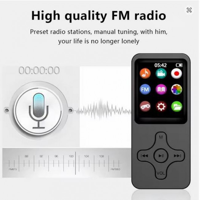 ΕΠΑΝΑΦΟΡΤΙΖΟΜΕΝΟ MP3/MP4/FM PLAYER ΜΕ ΟΘΟΝΗ 1.8 ΙΝΤΣΕΣ KAI ΗΧΕΙΟ, BLUETOOTH