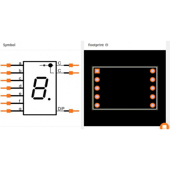 DISPLAY LED ΚΟΙΝΗΣ ΚΑΘΟΔΟΥ ΚΟΚΚΙΝΟ 13.2mm 7 SEGMENT SC52-11HWA