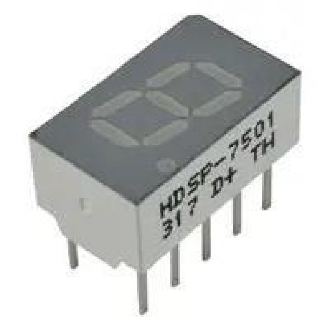DISPLAY LED ΚΟΙΝΗΣ ΑΝΟΔΟΥ  ΚΟΚΚΙΝΟ 7.62 mm x 12.7 mm x 6.09 mm  HDSP-7501