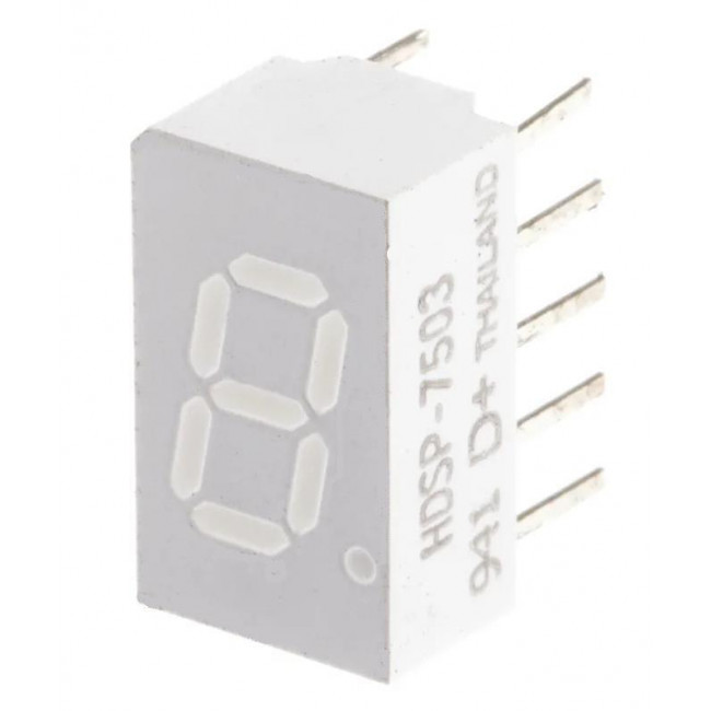 DISPLAY LED ΚΟΙΝΗΣ ΚΑΘΟΔΟΥ  ΚΟΚΚΙΝΟ 7.62 mm x 12.7 mm x 6.09 mm  HDSP-7503
