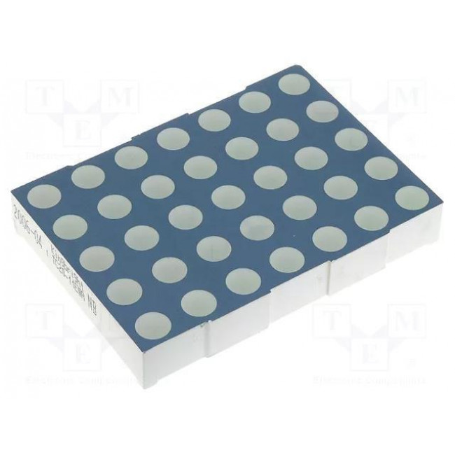 LED DISPLAY DOT MATRIX ΚΟΚΚΙΝΟ ΚΟΙΝΗΣ ΚΑΘΟΔΟΥ 37.65 mm x 53 mm x 8.45 mm  TC20-11EWA