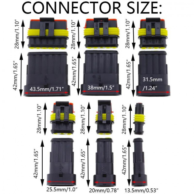 ΣΕΤ ΑΡΣΕΝΙΚΟ- ΘΗΛΥΚΟ ΑΔΙΑΒΡΟΧΩΝ ΣΥΝΔΕΤΗΡΩΝ 2 PIN ΓΙΑ ΚΑΛΩΔΙΟ