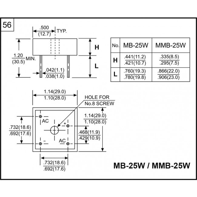 ΓΕΦΥΡΑ 35Α 1000V METΑΛΛΙΚΗ MMB3510W ΛΕΠΤΑ PIN