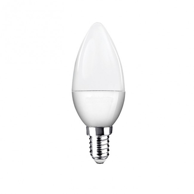 7W ΛΑΜΠΑ LED E14 ΚΕΡΙ 6500K ΨΥΧΡΟ ΛΕΥΚΟ 600LM