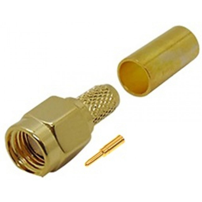 SMA ΑΡΣΕΝΙΚΟ ΠΡΕΣΣΑΣ ΓΙΑ RG58 ΕΠΙΧΡΥΣΟ