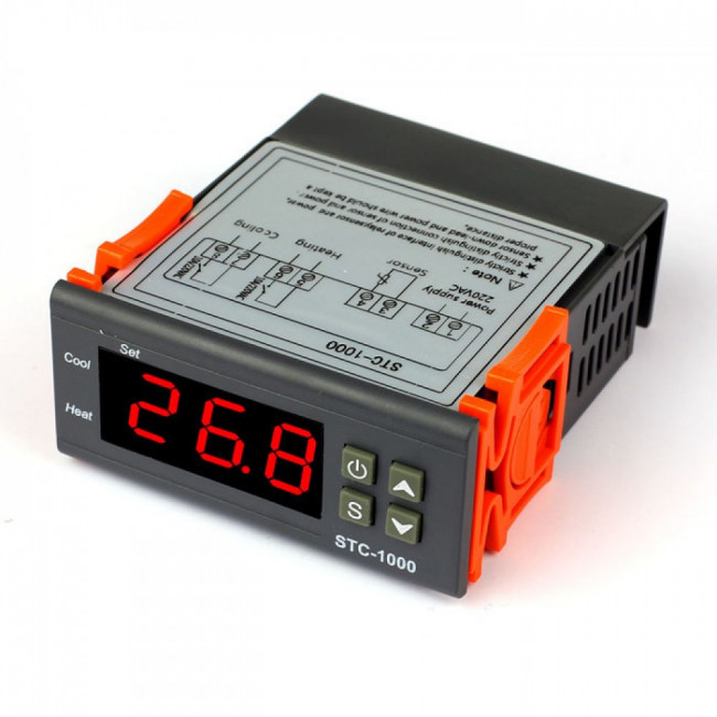 ΕΛΕΓΚΤΗΣ ΘΕΡΜΟΚΡΑΣΙΑΣ ΨΗΦΙΑΚΟΣ (ΘΕΡΜΑΝΣΗ-ΨΥΞΗ) 220V 10A  STC1000