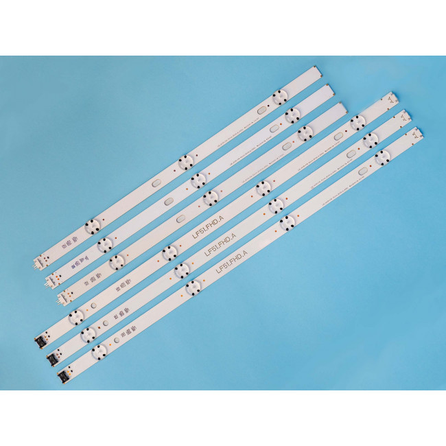 LED BAR BACKLIGHT ΓΙΑ 43" LG ( ΣΕΤ 6 ΤΕΜΑΧΙΩΝ )  3 Α + 3 Β