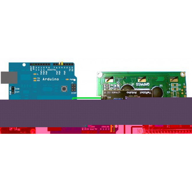 LCD MODULE 20x4 WHITE ON BLUE 5V I2C PROTOCOL
