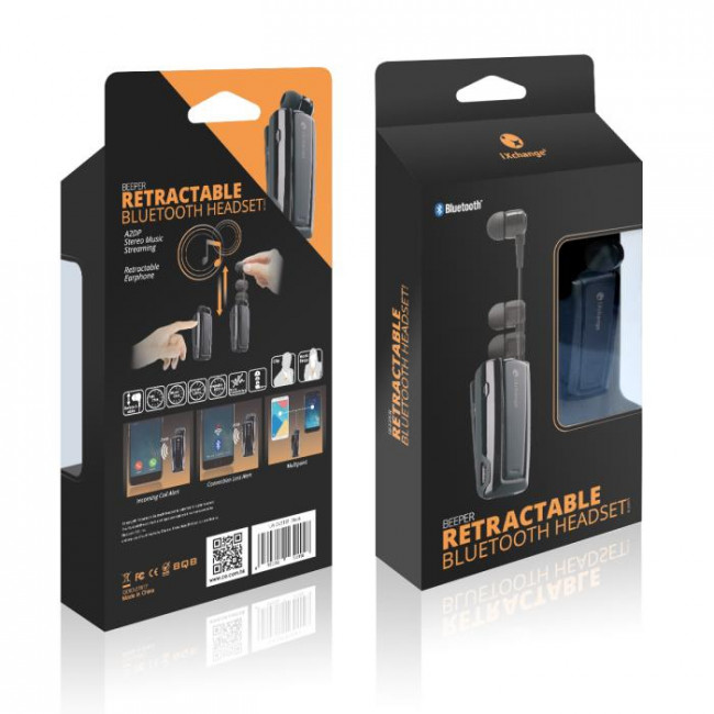 UA 24 HANDFREE BLUETOOTH ΜΑΥΡΟ RETRACTABLE