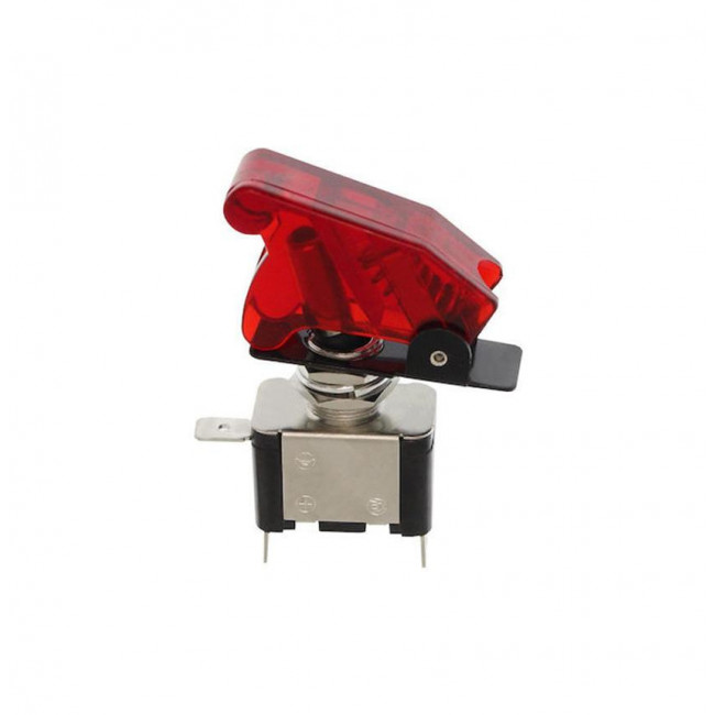 ΔΙΑΚΟΠΤΗΣ ΜΕ ΛΕΒIΕ ON-OFF 3PIN 20A/12V ΜΕ LED ΚΑΙ ΚΑΠΑΚΙ ΙΔΙΟΥ ΧΡΩΜΑΤΟΣ