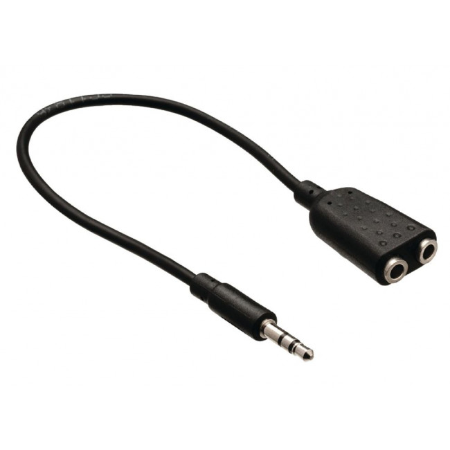 3.5mm 4 ΠΟΛΩΝ ΑΡΣΕΝΙΚΟ - 2x3.5mm STEREO ΘΗΛΥΚΟ ΚΑΛΩΔΙΟ 0.2m