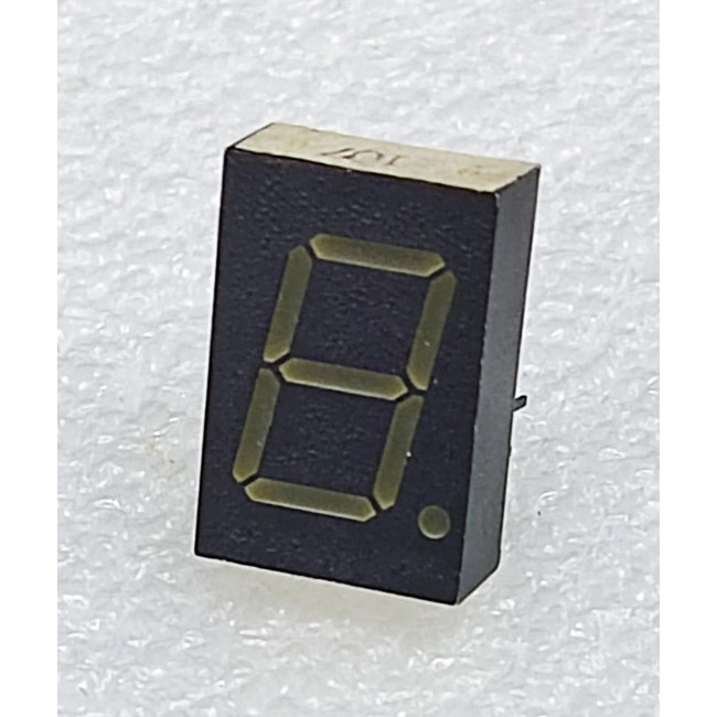 DISPLAY LED ΚΟΙΝΗΣ ΚΑΘΟΔΟΥ ΚΙΤΡΙΝΟ 12.7 mm x 19.05 mm x 6 mm  7 SEGMENT SEL 621