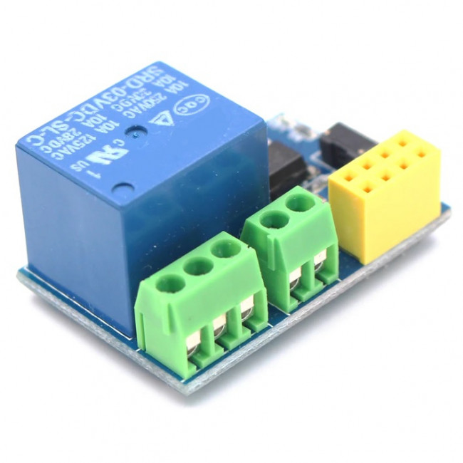 ΡΕΛΕ MODULE WiFi, 5V 1 ΚΑΝΑΛΙ 10Α ESP-01/01S