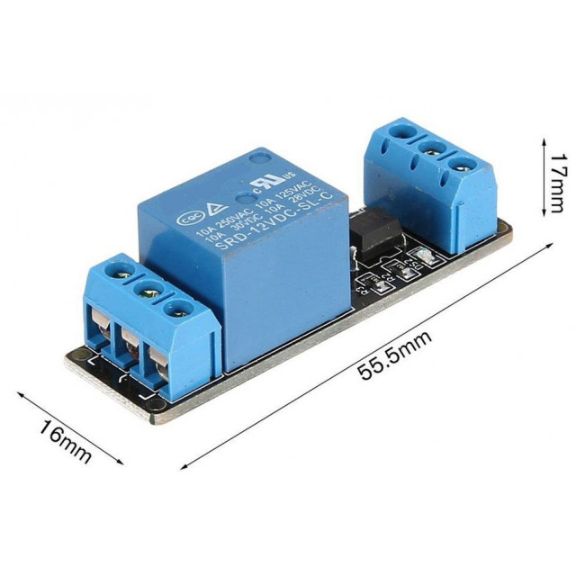 ΡΕΛΕ MODULE 12V 1 ΚΑΝΑΛΙ 10A