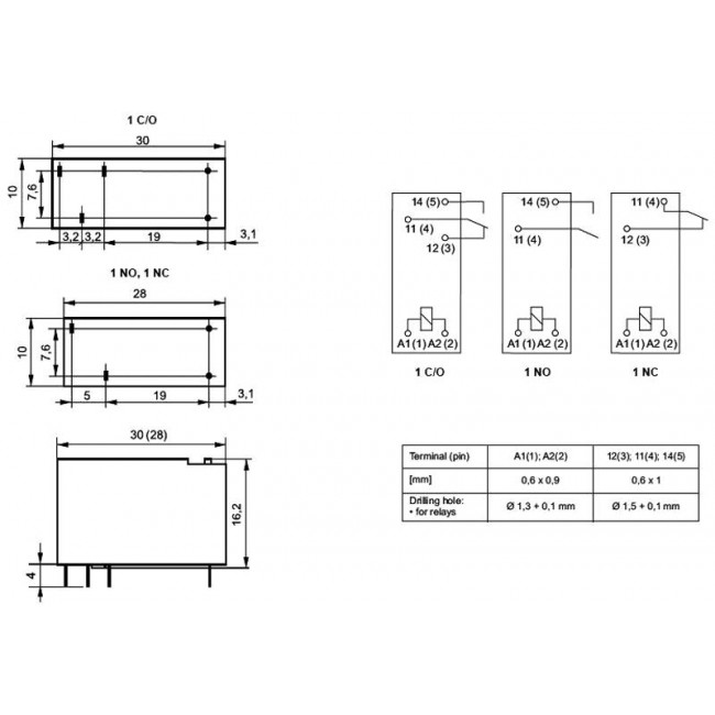 ΡΕΛΕ 18V DC 1 ΕΠΑΦΗΣ 8A/250V RM96-3011-35-1018