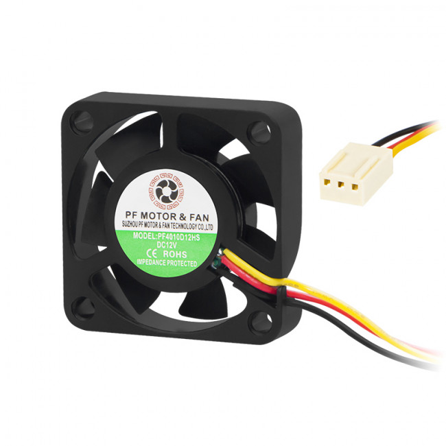 ΑΝΕΜΙΣΤΗΡΑΣ 12V 40x40x10mm ME ΤΡΙΑ ΚΑΛΩΔΙΑ ΚΟΥΖΙΝΕΤΟ