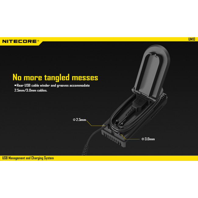 UM10 ΦΟΡΤΙΣΤΗΣ NITECORE ΜΙΑΣ ΘΕΣΗΣ ΓΙΑ Li-ion