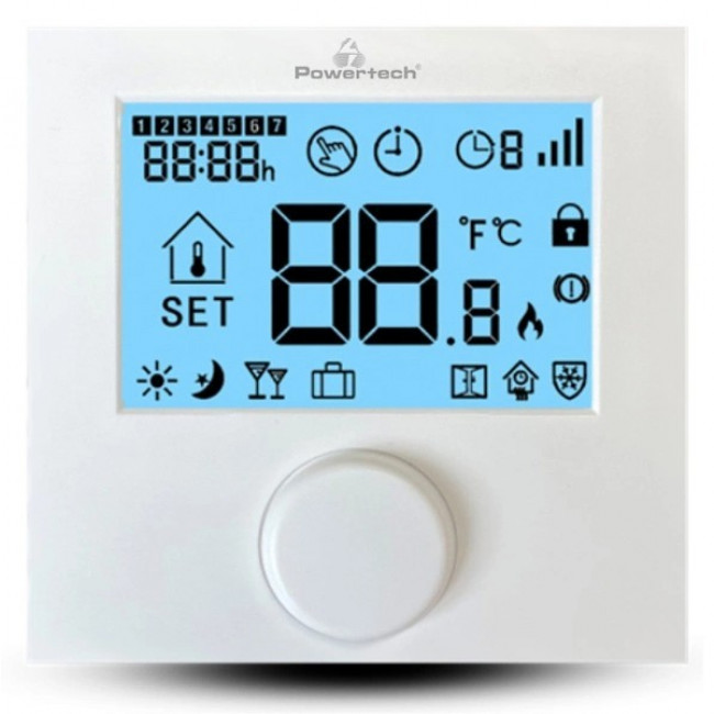 ΘΕΡΜΟΣΤΑΤΗΣ ΨΗΦΙΑΚΟΣ 220V PT-1047 ΛΕΥΚΟΣ