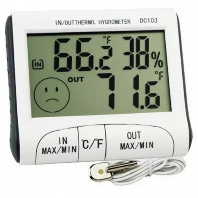 ΘΕΡΜΟΜΕΤΡΟ ΚΑΙ ΥΓΡΑΣΙΟΜΕΤΡΟ ΕΣΩΤΕΡΙΚΟΥ-ΕΞΩΤΕΡΙΚΟΥ ΧΩΡΟΥ DC 103