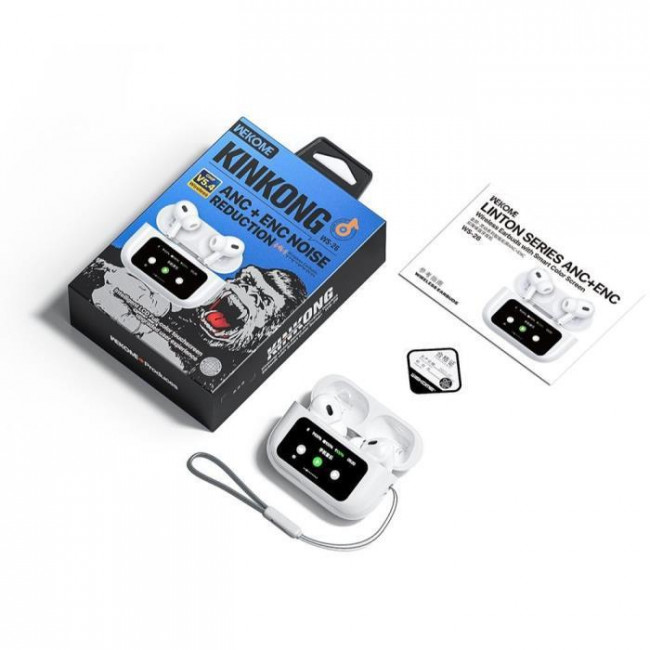 WS 26 HANDSFREE BLUETOOTH TWS ANC WK ΛΕΥΚΑ
