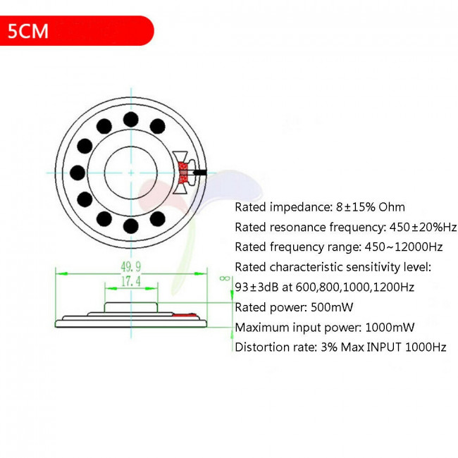 57mm MΕΓΑΦΩΝΟ 8Ω 1W